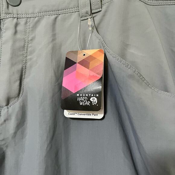 Mountain Hardware Castil Convertible Pants Size 16 Gray Hiking Outdoor Womens - Picture 9 of 12